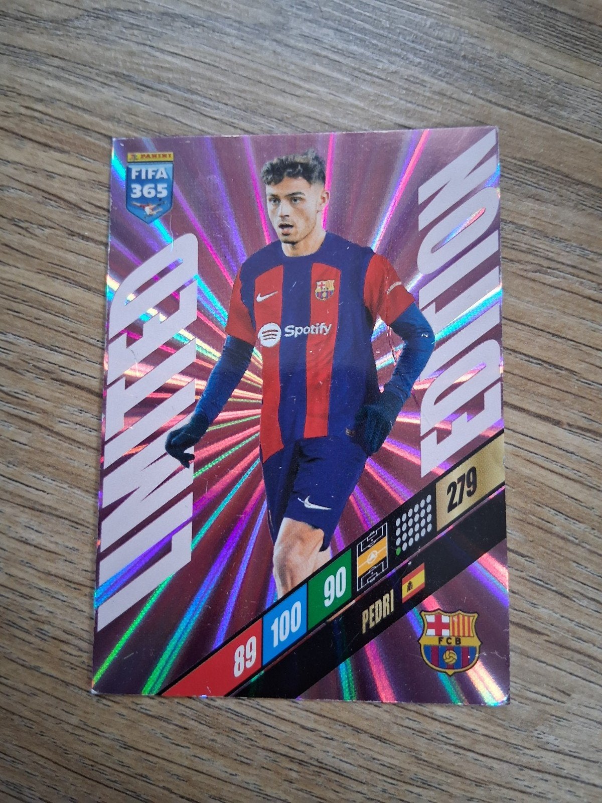 Panini FIFA 365 Limited Edition Pedri Spelerskaart, Ophalen of Verzenden, Zo goed als nieuw, Buitenlandse clubs, Spelerskaart