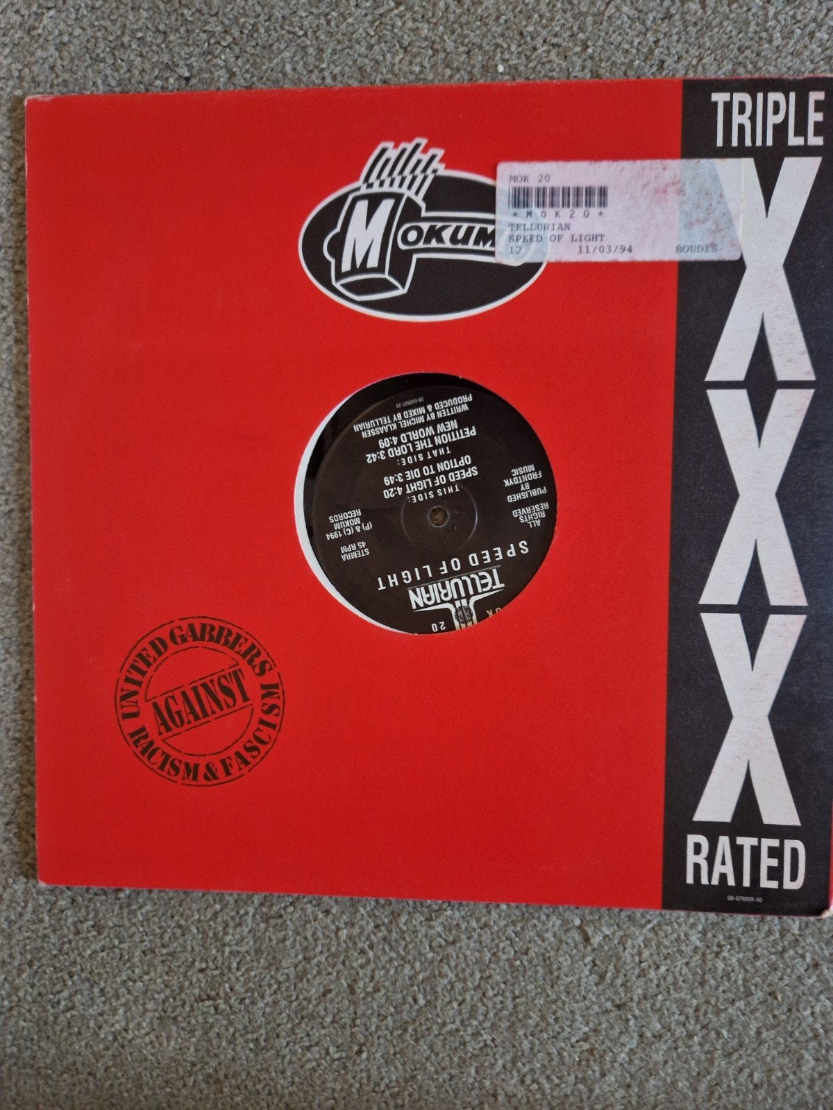 tellurian- Speed of Light (Mokum Records MOK 20), Ophalen, Gebruikt, 12 inch, LP