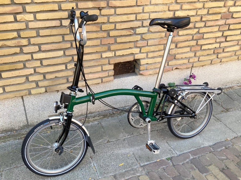 Moderne BROMPTON M3R "Racing Green" met volledige beurt, Ophalen, Brompton, 16 tot 18 inch, Versnellingen
