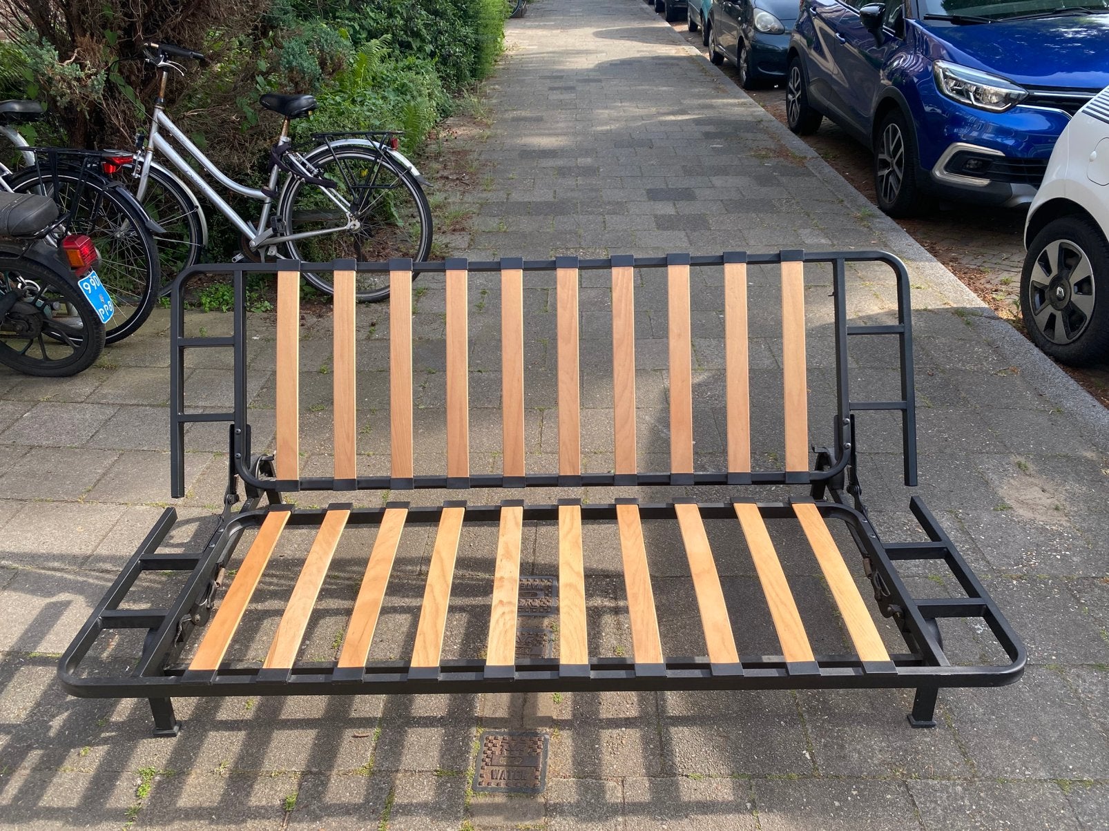 Ikea slaapbank, Ophalen, Zo goed als nieuw, Tweepersoons, 140 cm