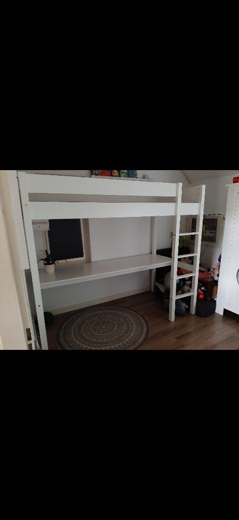 Hoogslaper met bureau, Ophalen, Gebruikt, Eenpersoons, 210 cm