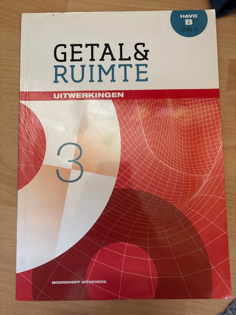 Getal & Ruimte 11e ed uitwerkingen havo B deel 3, Ophalen, Zo goed als nieuw, Overige niveaus, Nederlands