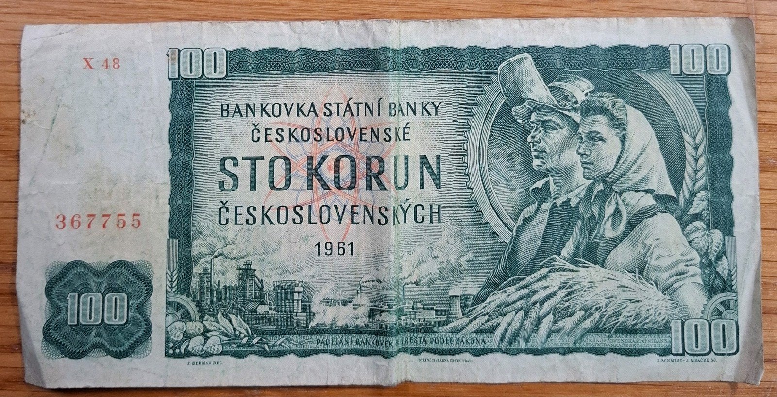 102a# Tsjechoslowakije 100 Korun 1961 P91, Ophalen of Verzenden, Overige landen