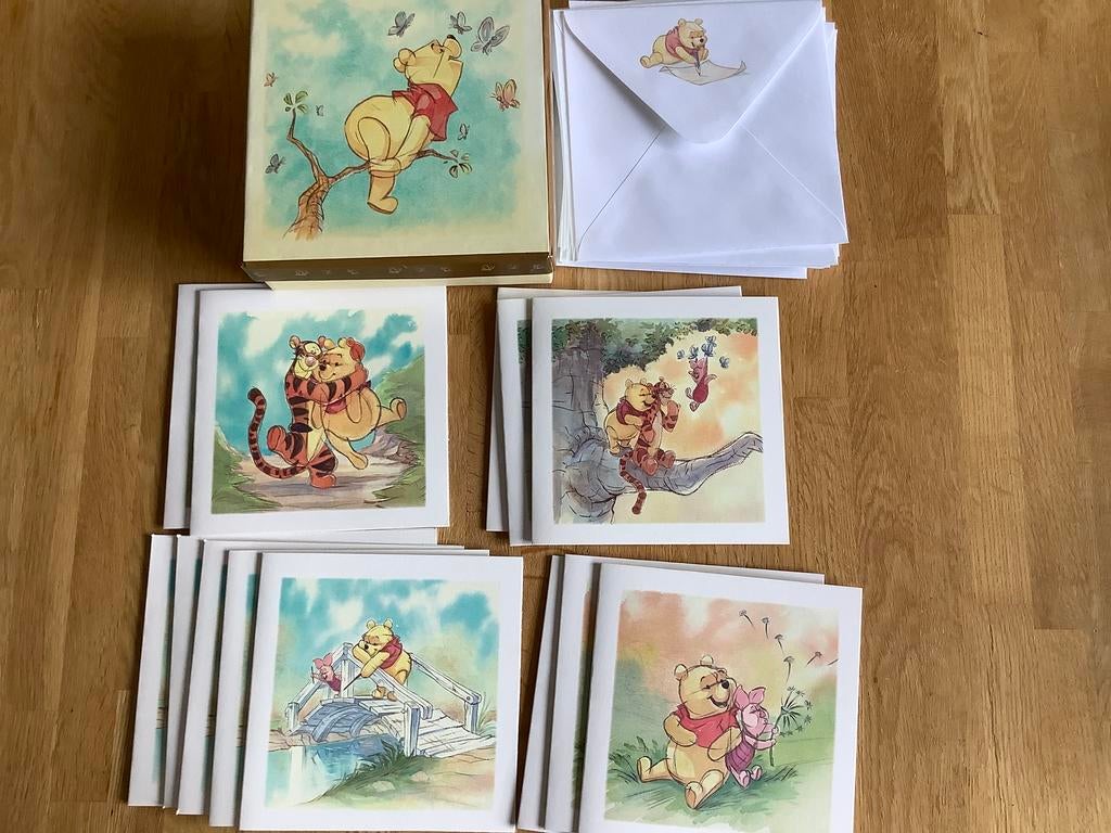 Winnie de Poeh kaarten 13x in box, Ophalen of Verzenden, Zo goed als nieuw
