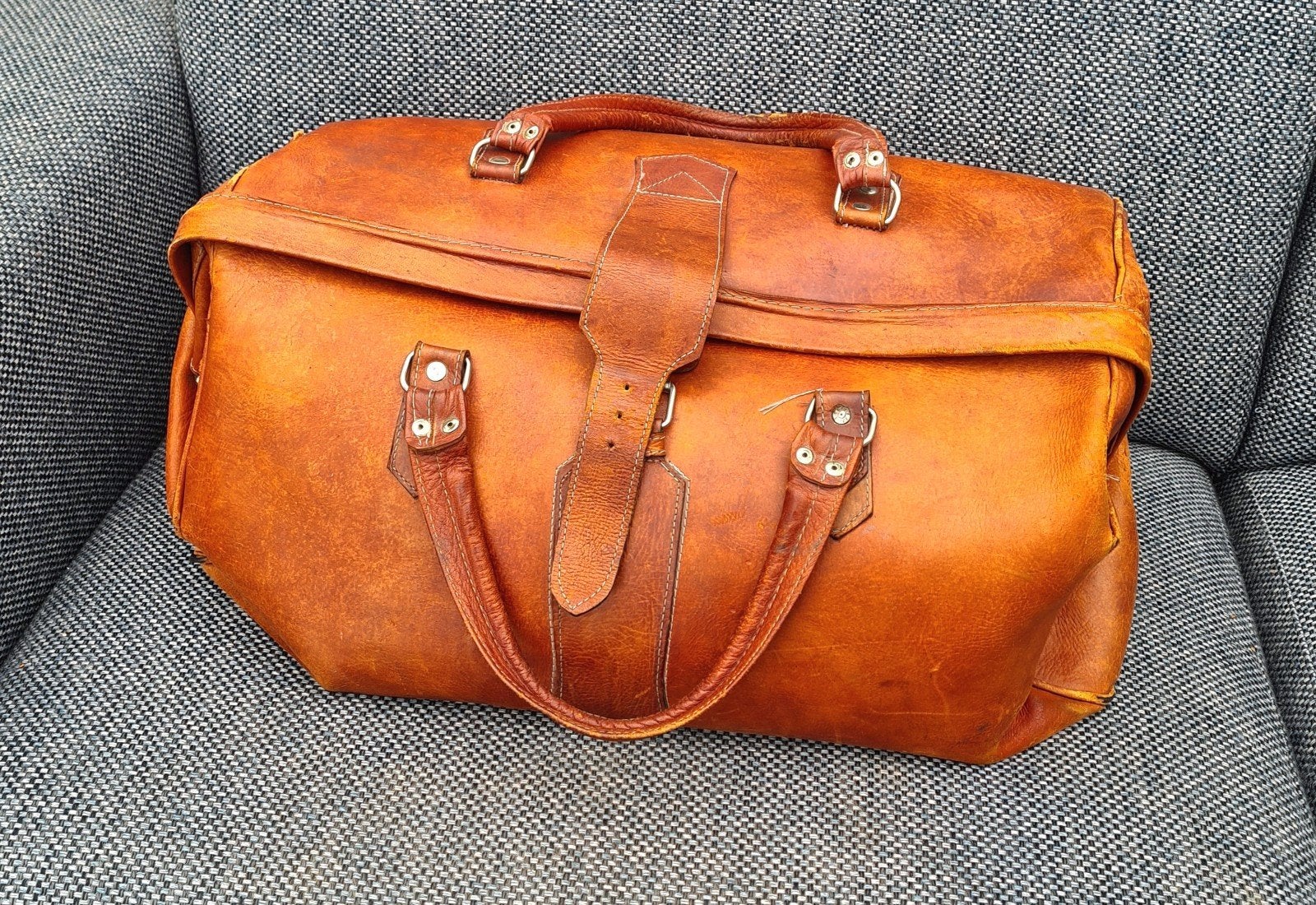 vintage DOKTERS TAS leer groot model, Ophalen of Verzenden