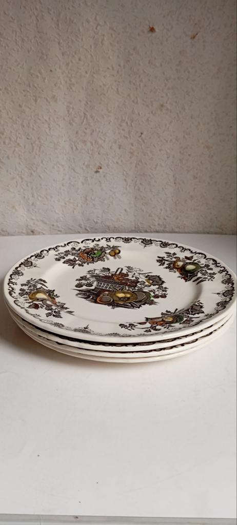 vintage Masons Ironstone fruit basket serviesdelen 6 borden, Antiek en Kunst, Ophalen of Verzenden
