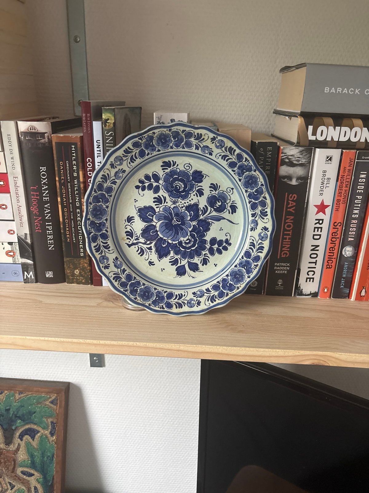 Prachtig Delfts Blauw Wandbord - Handwerk, Antiek en Kunst, Ophalen of Verzenden