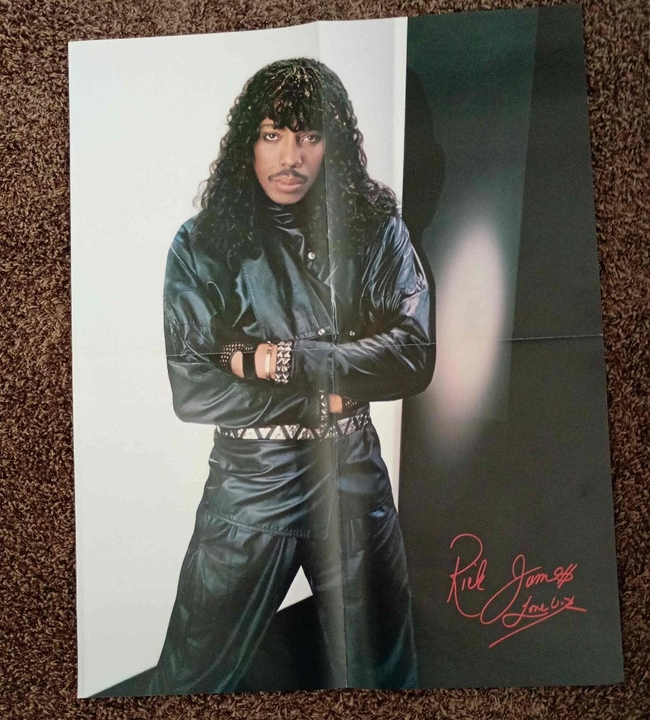 Rick James vinyl-single DVD Poster - hoeft niet in 1 koop, Ophalen of Verzenden, Zo goed als nieuw, R&B en Soul
