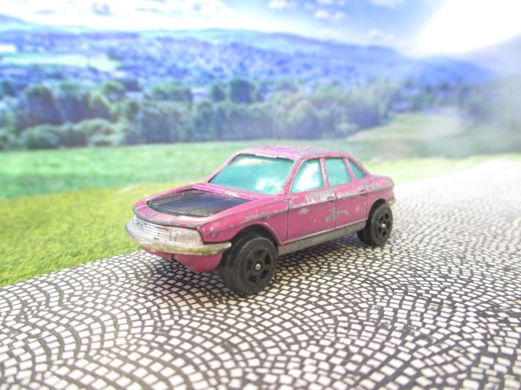 1:64 NSU RO 80 Corgi Juniors met.-paars met zwarte motorkap, Ophalen of Verzenden, Gebruikt, Auto