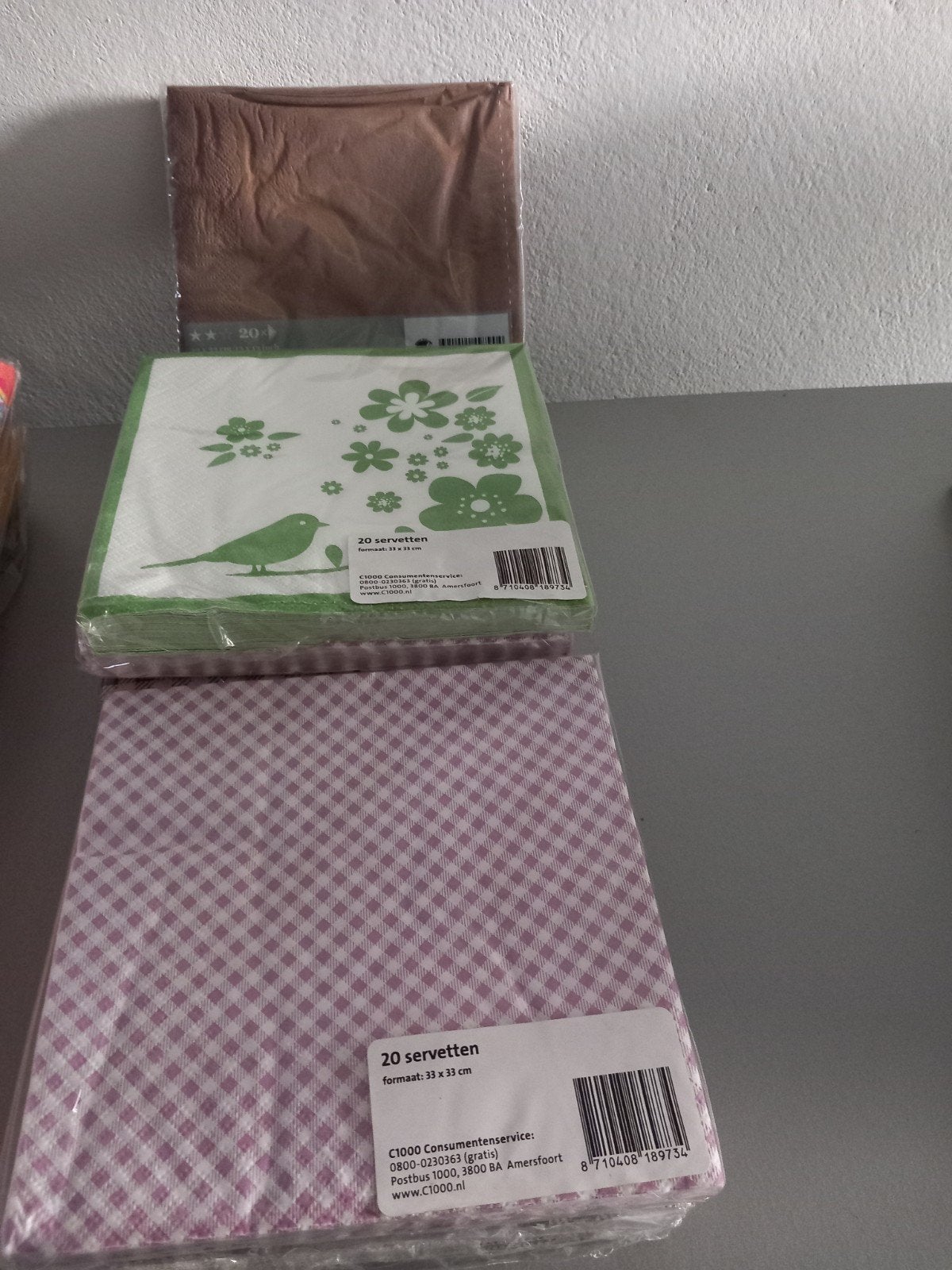 Servetten - Diverse designs (20 stuks per pak), Overige typen, Nieuw, Papier/karton, Ophalen of Verzenden