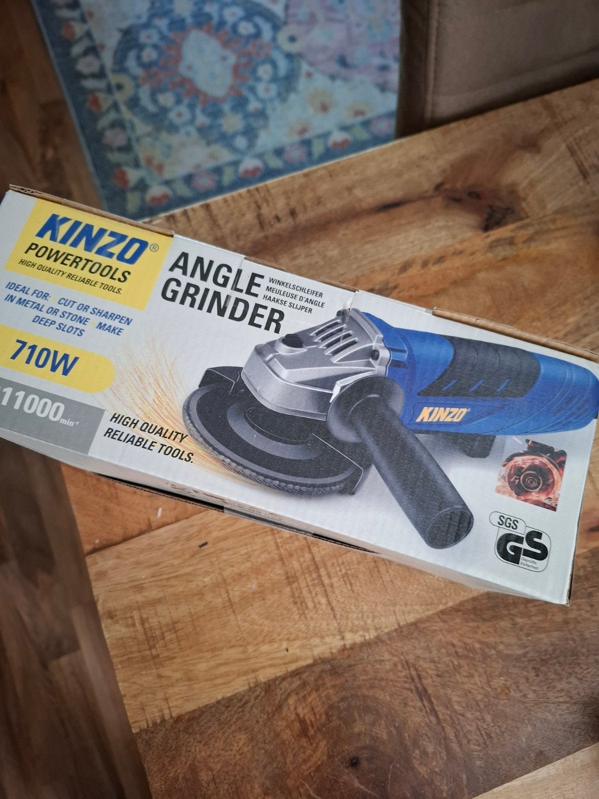 Kinzo zlijptol .schijfgrote 115mm, Ophalen of Verzenden, Nieuw, Minder dan 700 watt, Haakse handslijpmachine