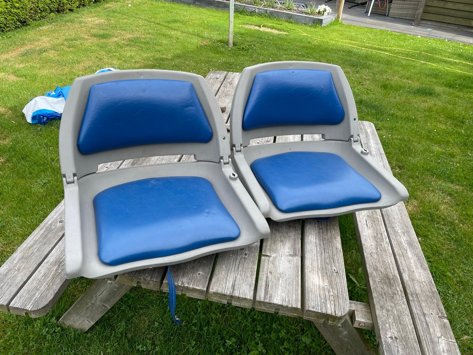 2x Bootstoel met draaiplateau - Gebruikt, Ophalen, Gebruikt, Interieur en Kussens