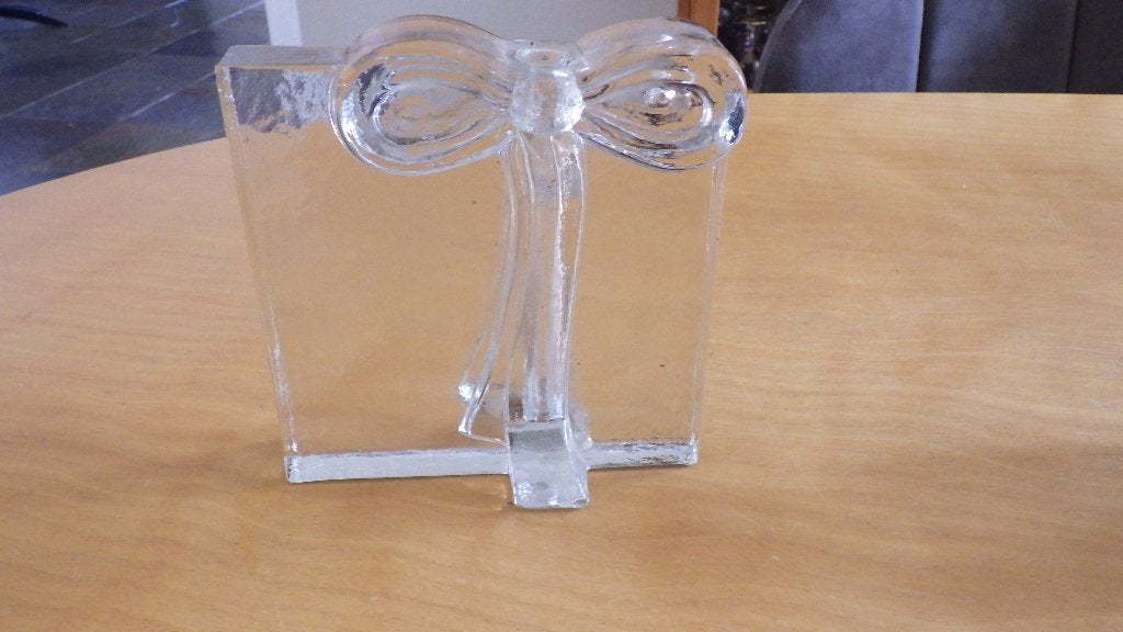 mooie vaas van glas (voor één bloem), Ophalen of Verzenden, Gebruikt, Transparant, Glas
