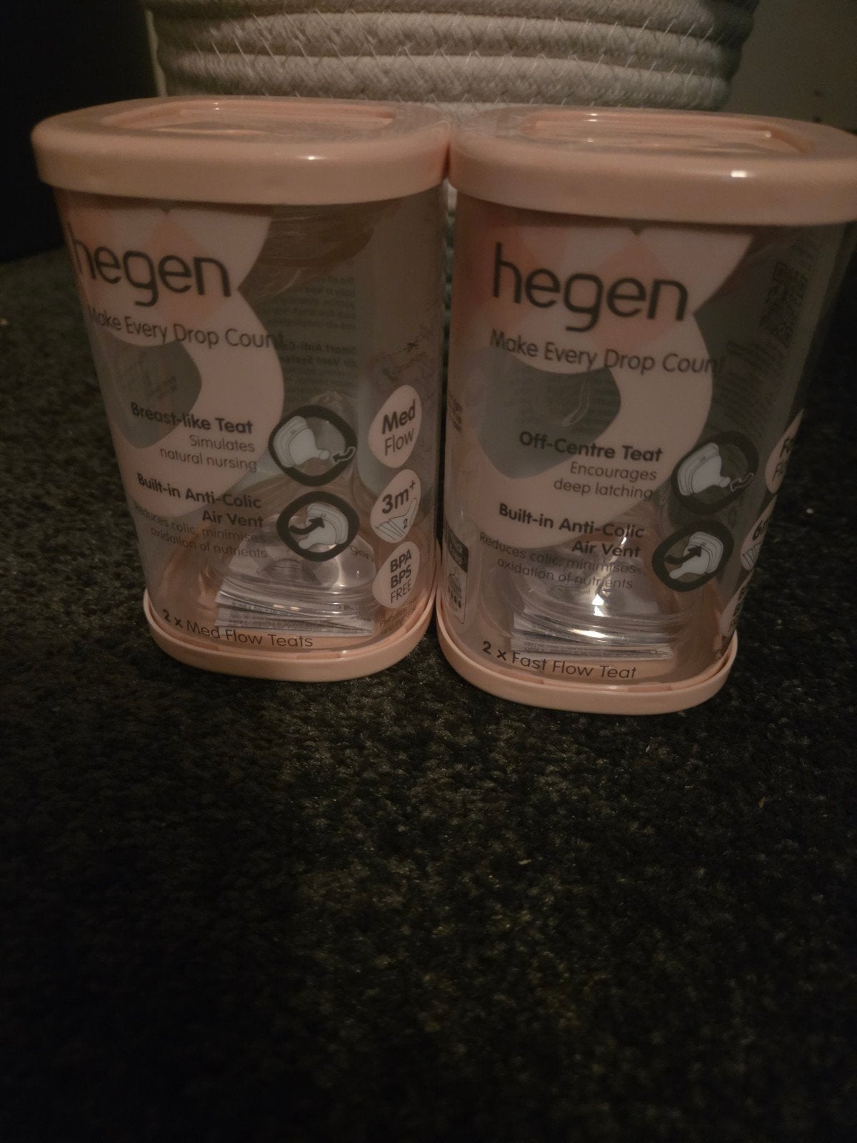 hegen fles spenen 3 en 6 maand, Ophalen, Nieuw, Overige thema's