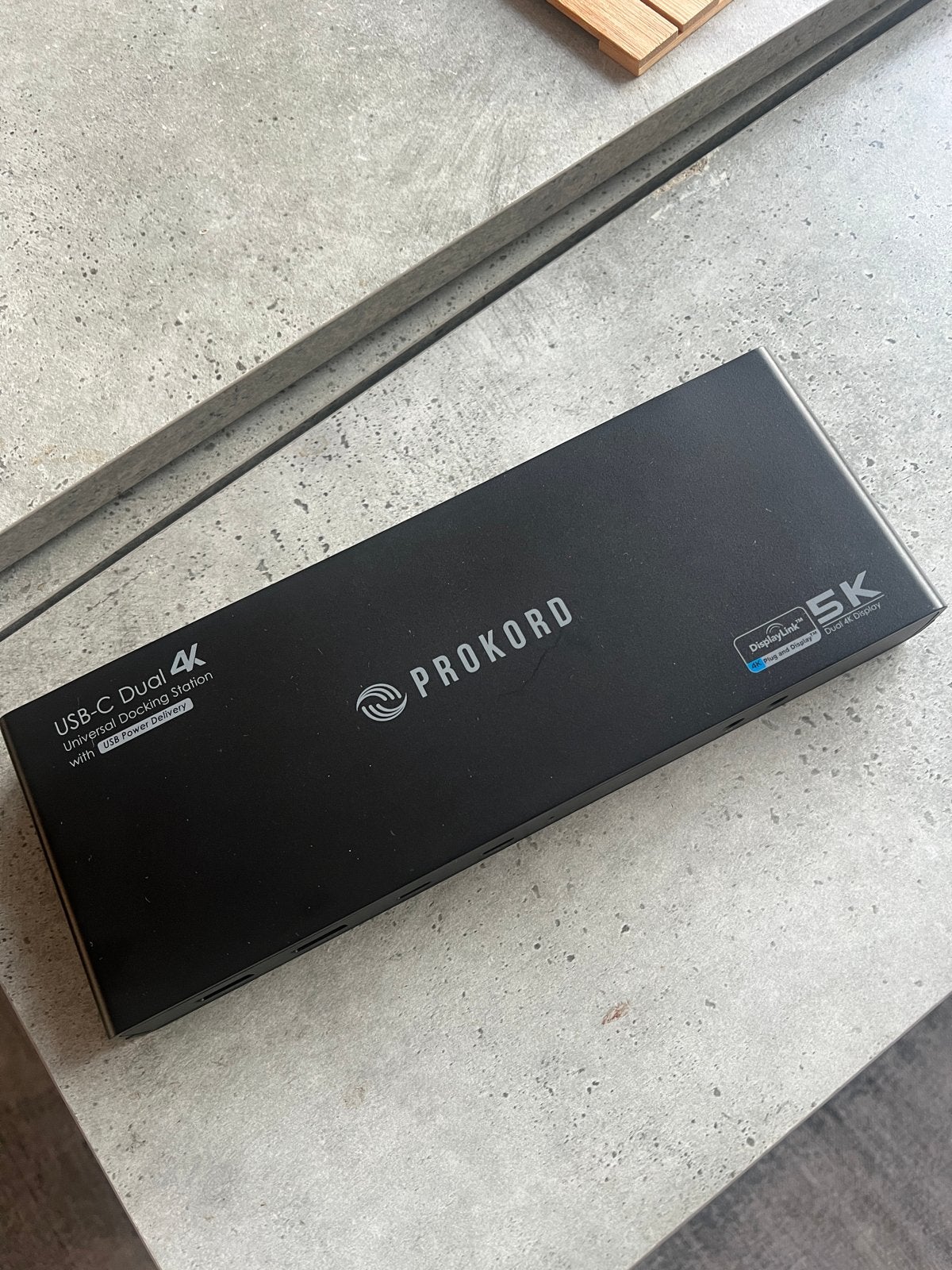 PROKORD USB-C Dual 4K Universeel Docking Station, Ophalen of Verzenden, Zo goed als nieuw, Docking station, Laptop