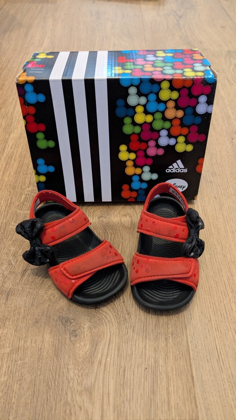 Adidas Disney Mickey Mouse sandalen maat 19, Adidas, Gebruikt, Jongen of Meisje, Schoenen