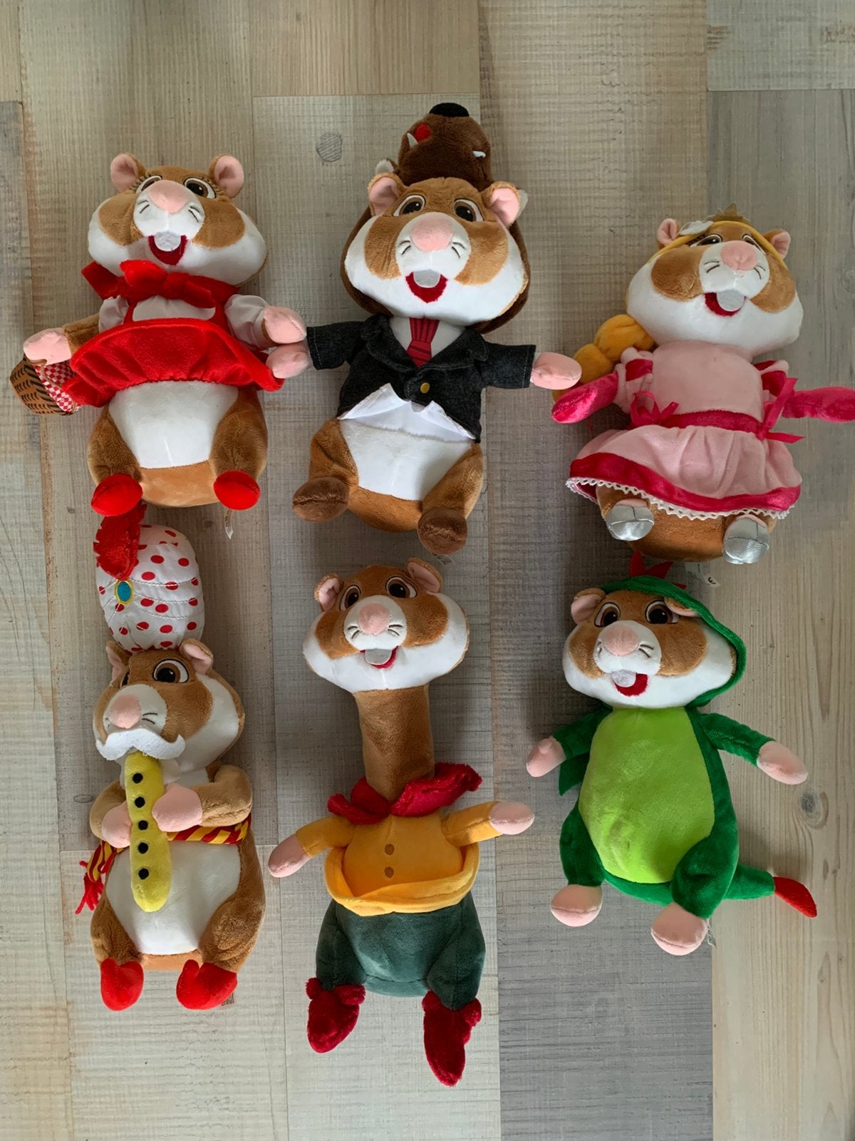 6x hamsters efteling figuren, Verzamelen, Ophalen of Verzenden, Zo goed als nieuw, Beeldje of Poppetje