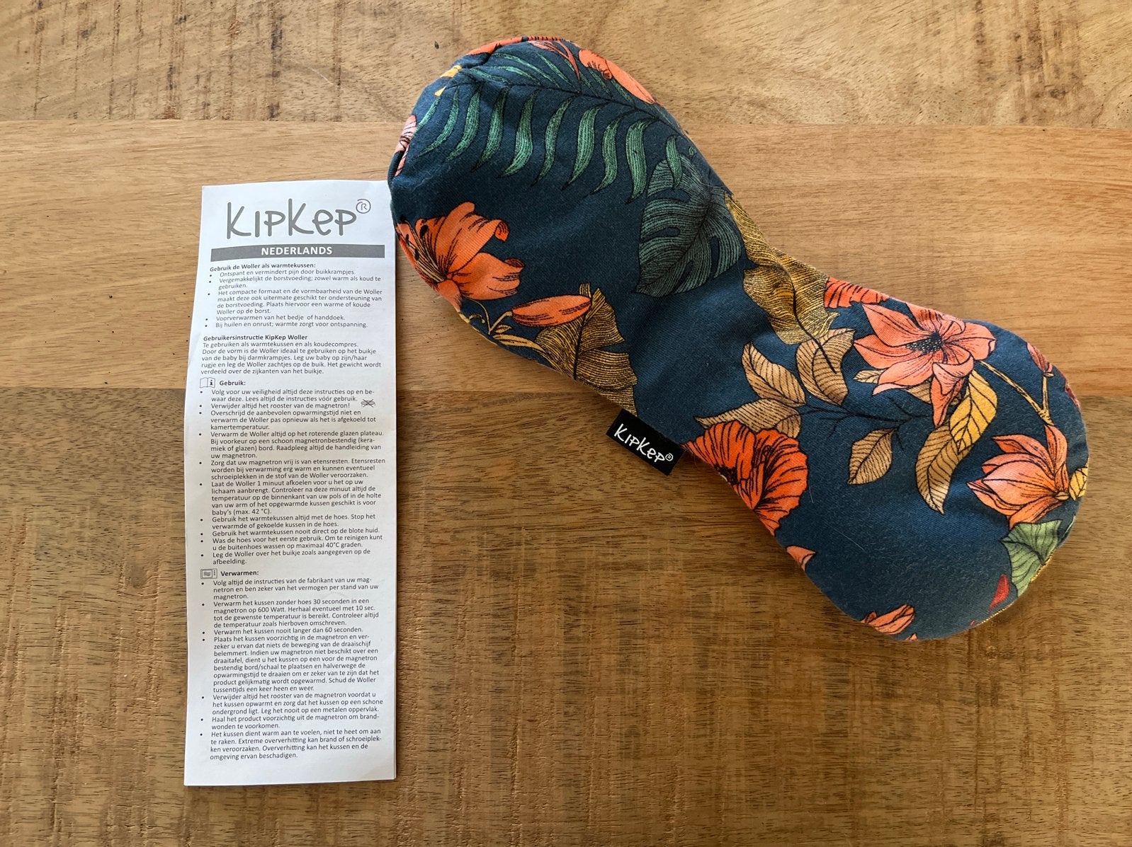 KipKep Woller warmtekussen - Bloemenprint, Kinderen en Baby's, Ophalen of Verzenden, Zo goed als nieuw