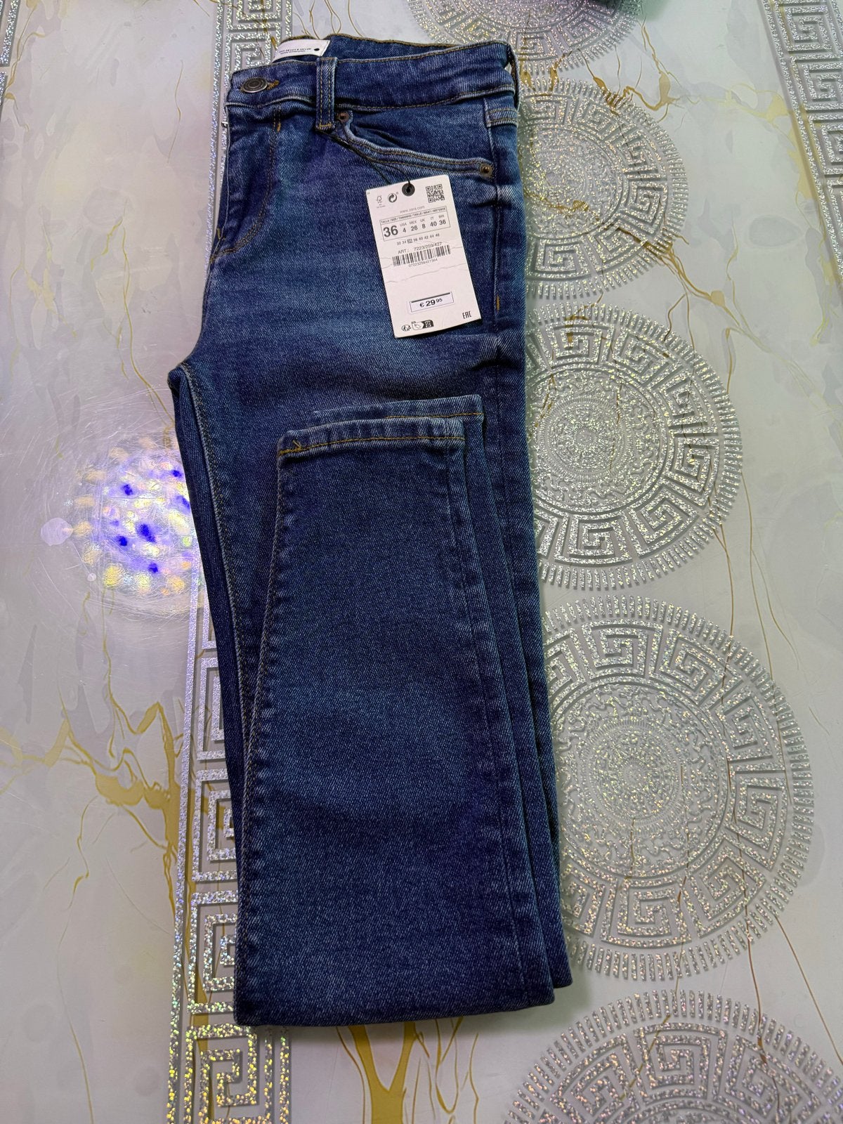 Nieuwe Zara jeans, maat 36, Ophalen of Verzenden, Nieuw, Blauw, W28 - W29 (confectie 36)