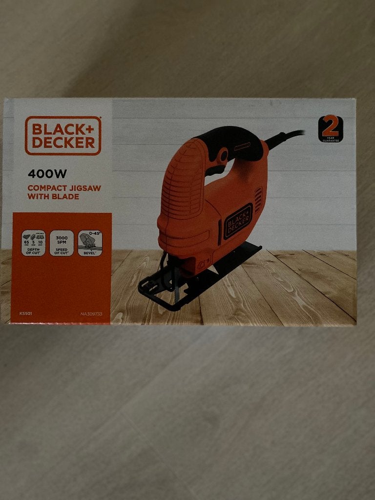Nieuwe Decopeerzaag van merk Black & Decker:, Doe-het-zelf en Verbouw, Decoupeerzaag, Nieuw, Ophalen of Verzenden, 30 tot 70 mm