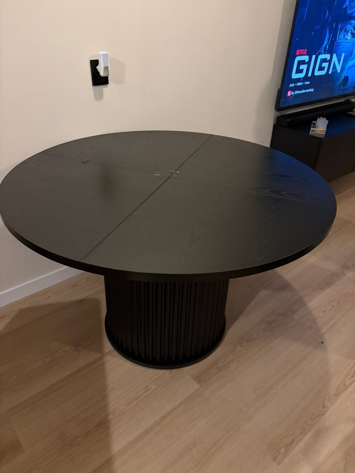 Eettafel diameter 120cm, Ophalen, Zo goed als nieuw, Rond, 100 tot 150 cm