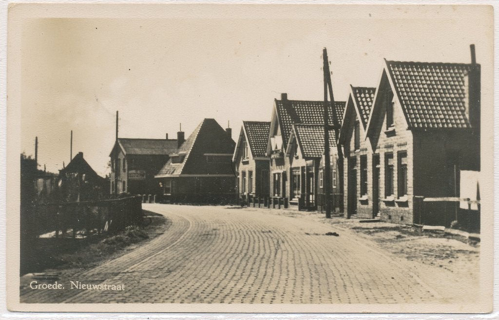 Groede - Nieuwstraat, Ophalen of Verzenden, Voor 1920, Gelopen, Zeeland