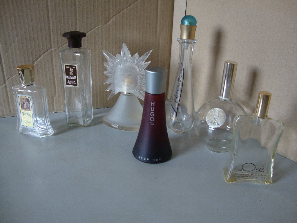 vintage parfum flessen, Verzamelen, Parfumverzamelingen, Ophalen of Verzenden, Gebruikt, Parfumfles