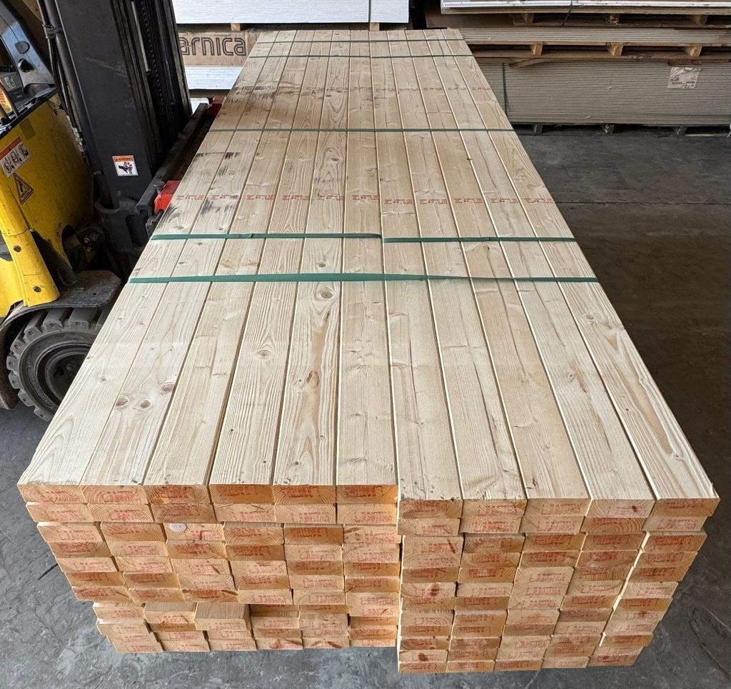 Vuren balken geschaafd 45x95mm, Ophalen, Nieuw, 250 cm of meer, Balken