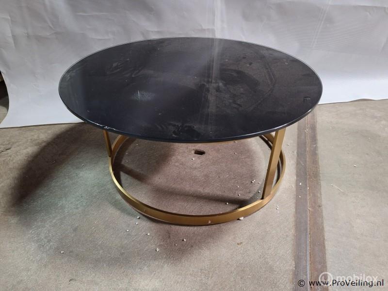 Online Veiling: Salontafel - diameter ca. 90 cm; hoogte c..., Huis en Inrichting, Tafels | Salontafels