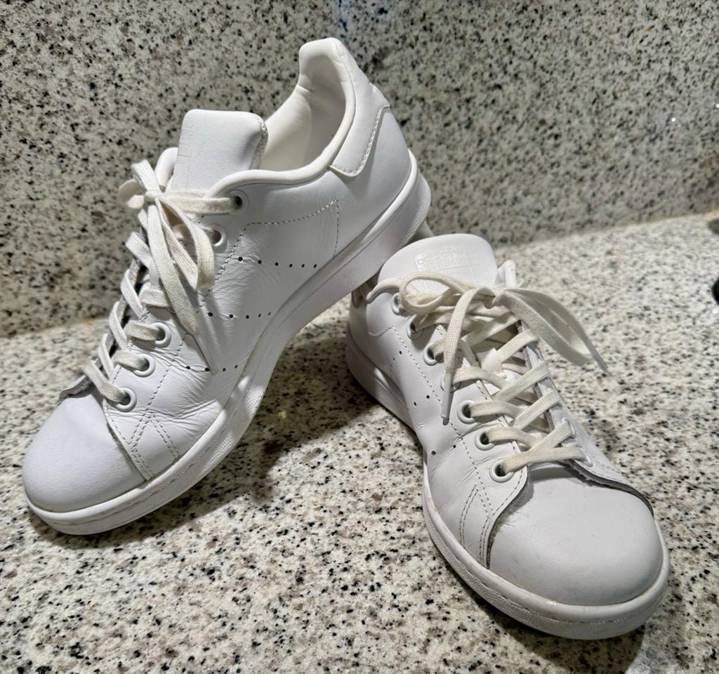 Adidas Stan Smith sneakers wit - Maat 38, Ophalen of Verzenden, Gedragen, Wit, Sneakers of Gympen