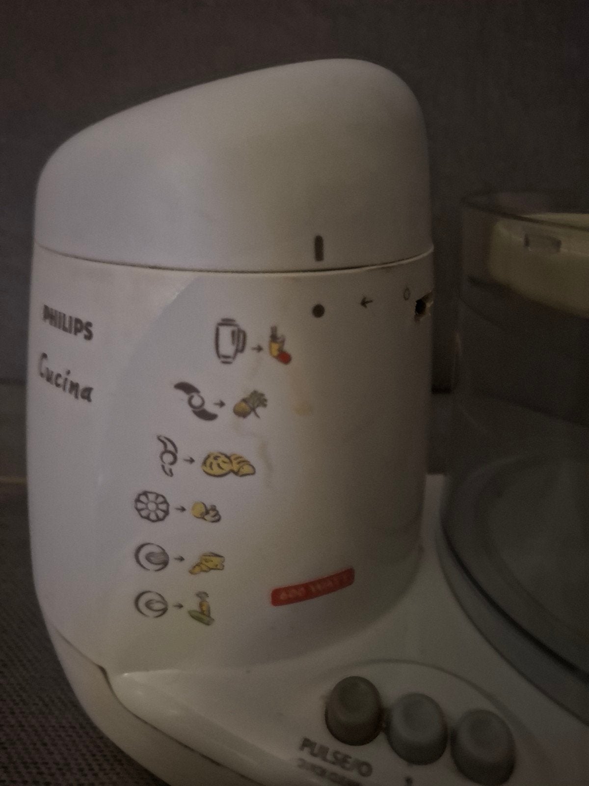 Philips Cucina Keukenmachine HR7638/16K - 600W, 2 tot 3 liter, Ophalen of Verzenden, Gebruikt, 3 snelheden of meer