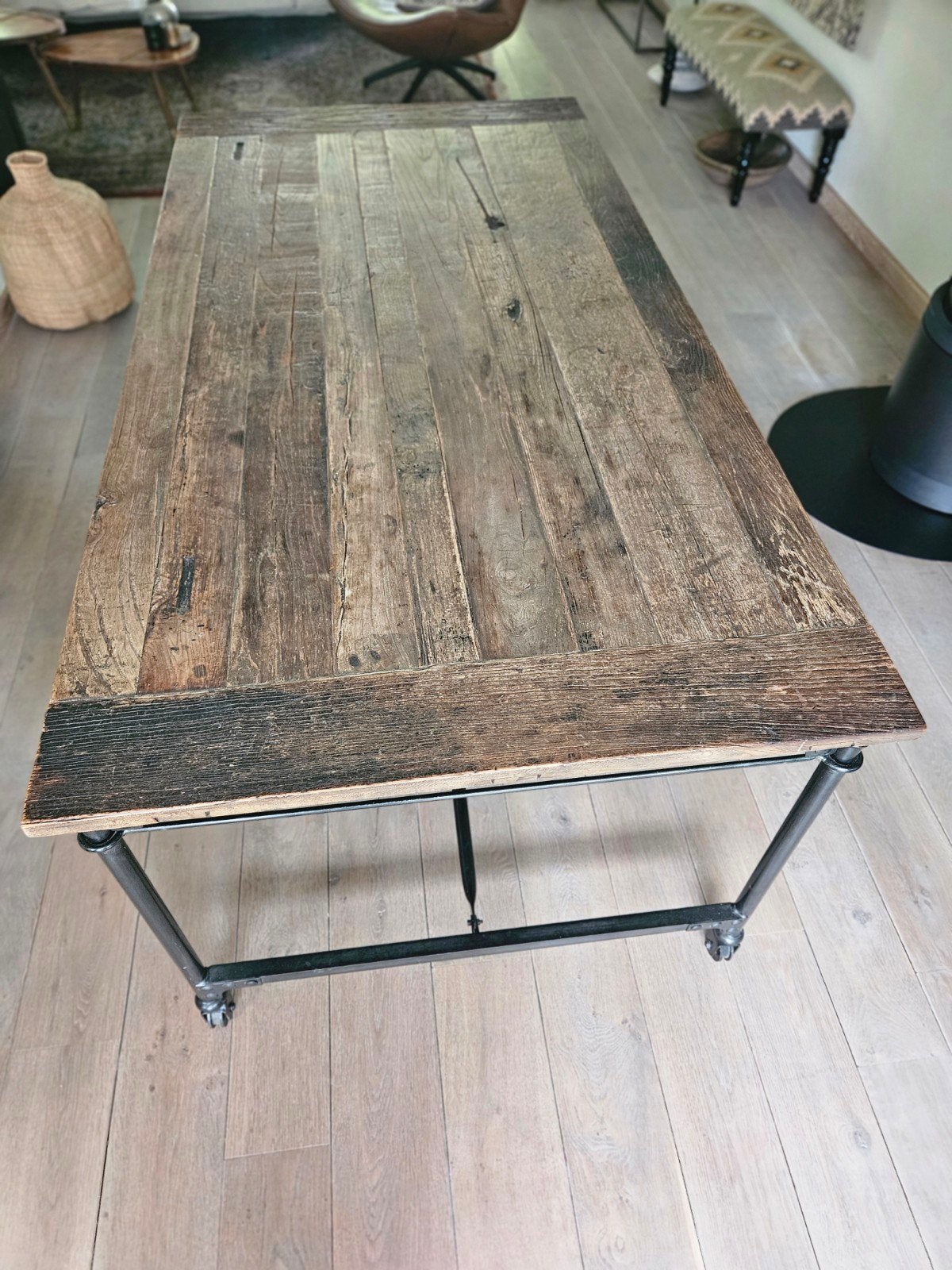 Tafel, Huis en Inrichting, Ophalen, Rechthoekig, 200 cm of meer, 50 tot 100 cm