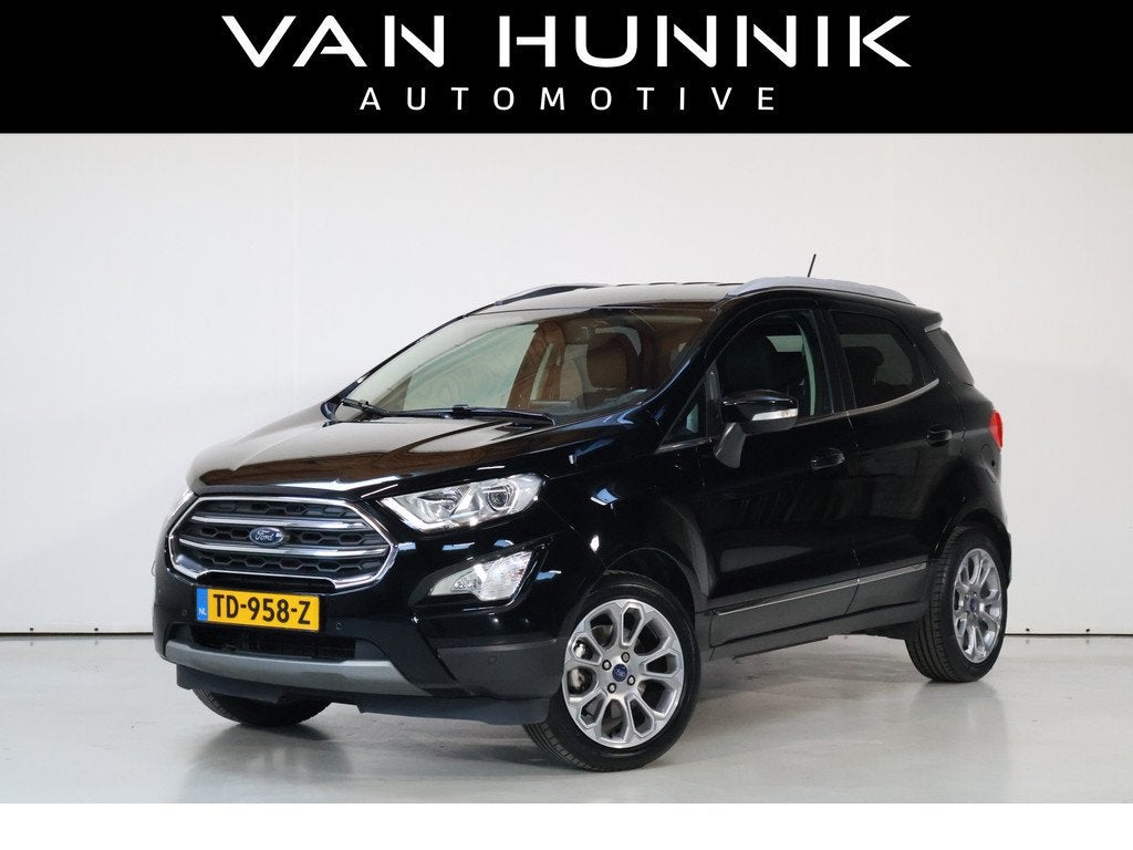 Ford EcoSport 1.0 EcoBoost Titanium | Cam | B&O | Stoel+Stuu, Auto's, Ford, Voorwielaandrijving, Gebruikt, Ecosport, Leder en Stof