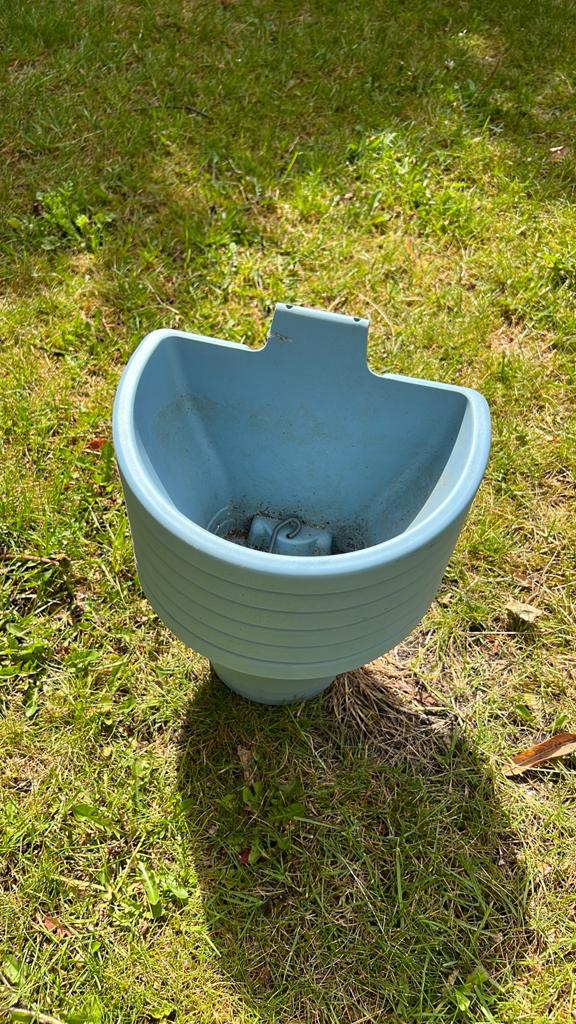Zes hangbakken elho met twee haakjes, Ophalen, Kunststof, Minder dan 30 cm, Balkon