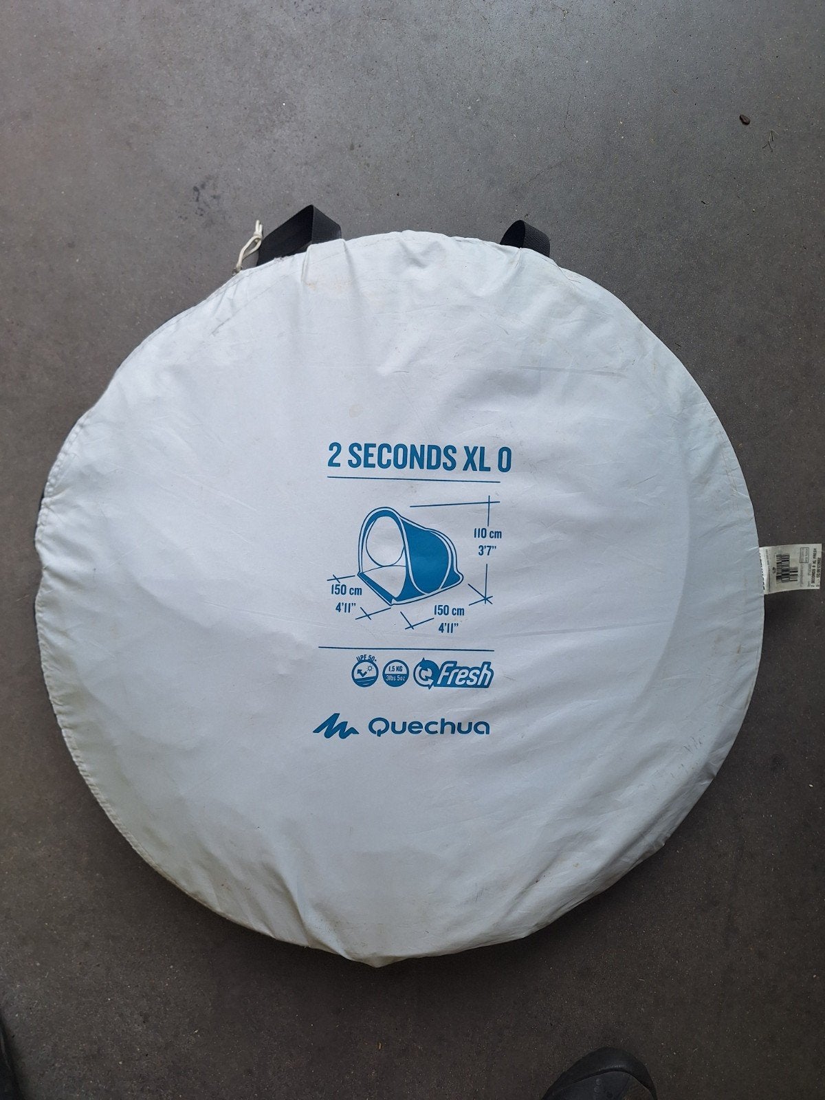 Decathlon Quechua 2 Seconds XL 0 Shelter Schuiltent, Ophalen of Verzenden, Zo goed als nieuw, Tot en met 2