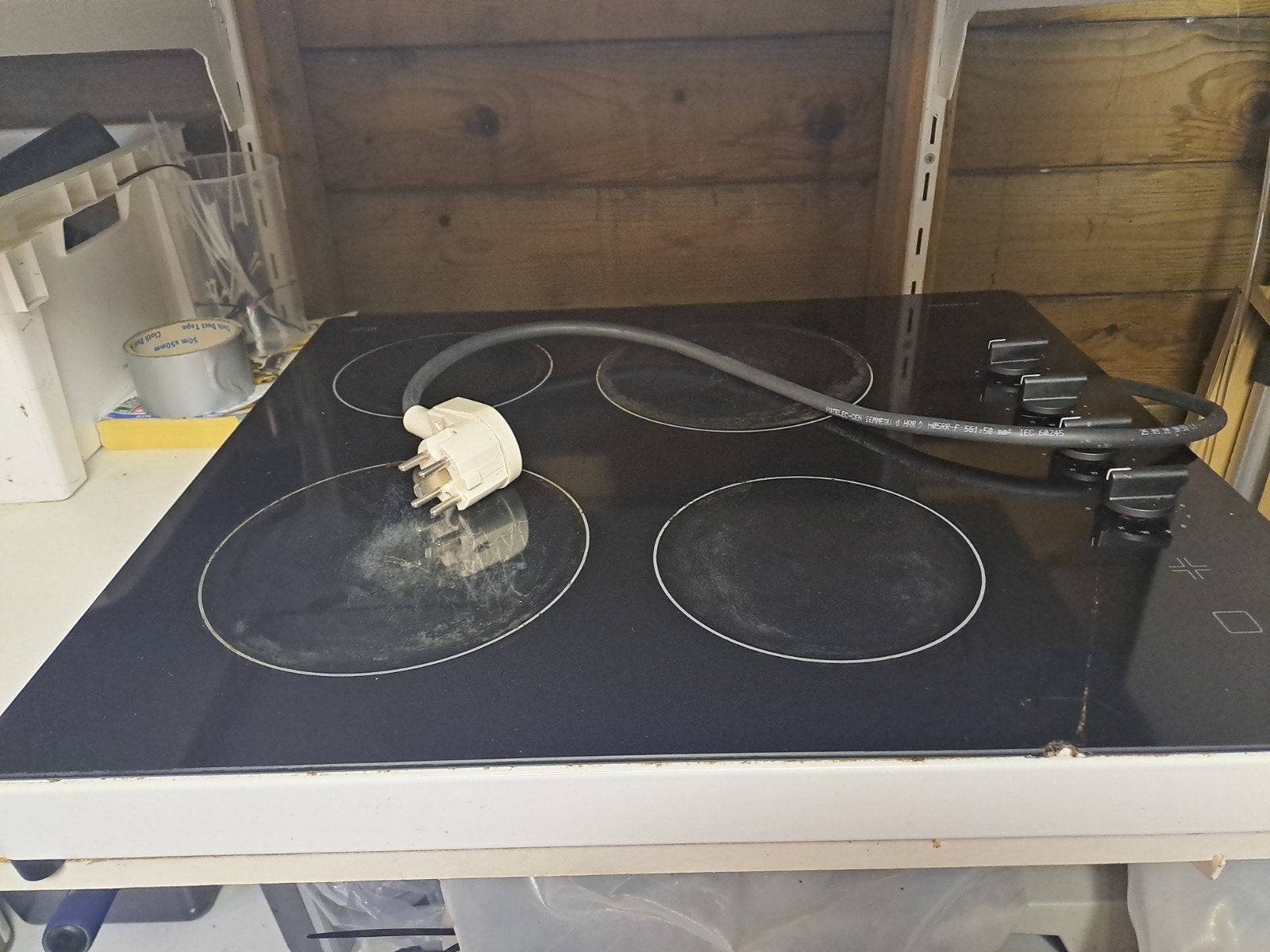 Elektrische Kookplaat Inventum- 4 kookzones - perilex, Witgoed en Apparatuur, Kookplaten, Gebruikt, Vrijstaand, Elektrisch, 4 kookzones
