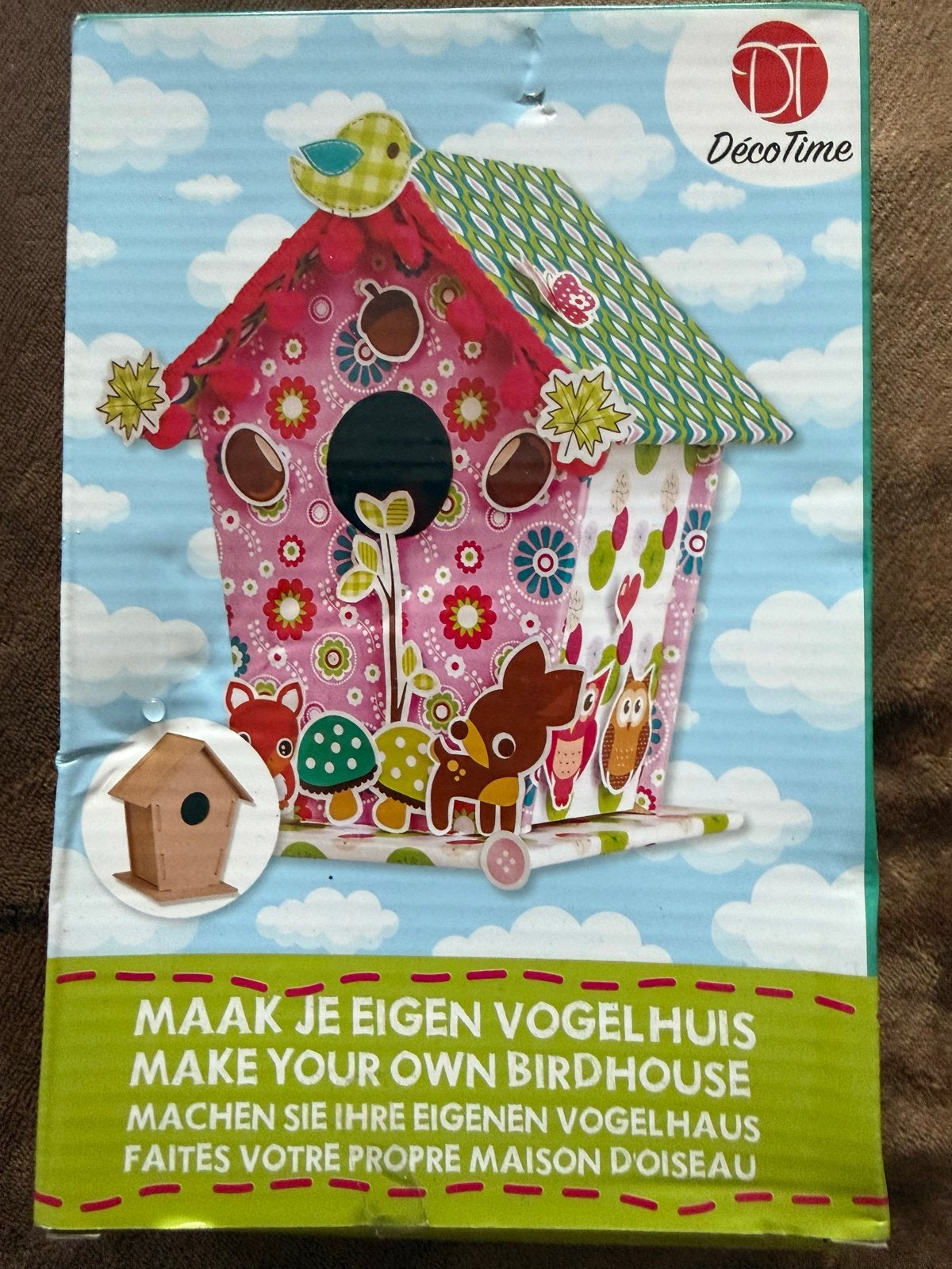 Maak je eigen vogelhuisje knutselset, Dieren, Nieuw, Meerkleurig, Overige merken