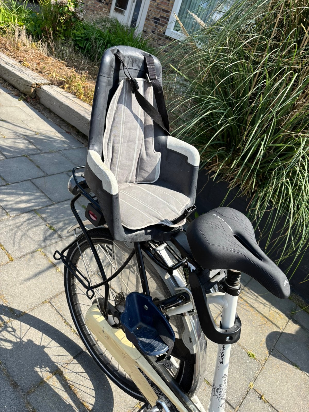 Bobike fietsstoeltje, Ophalen, Gebruikt, Achterzitje, Voetsteuntjes