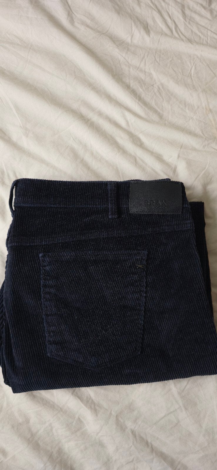Brax - donkerblauw - ribbroek - W40 L32, Ophalen of Verzenden, Zo goed als nieuw, Blauw