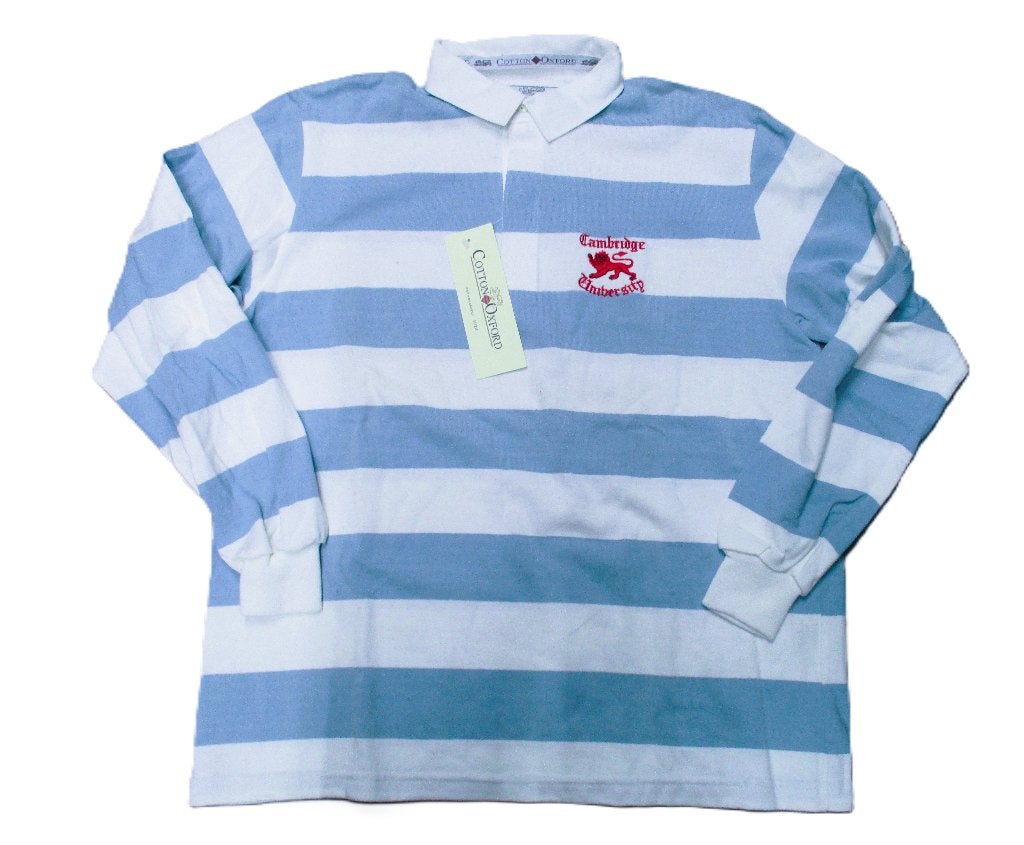 CAMBRIDGE RUGBY SHIRT BY COTTON OXORD large, Info@taurusvintage.nl, Nieuw, Kleding, Weg en land