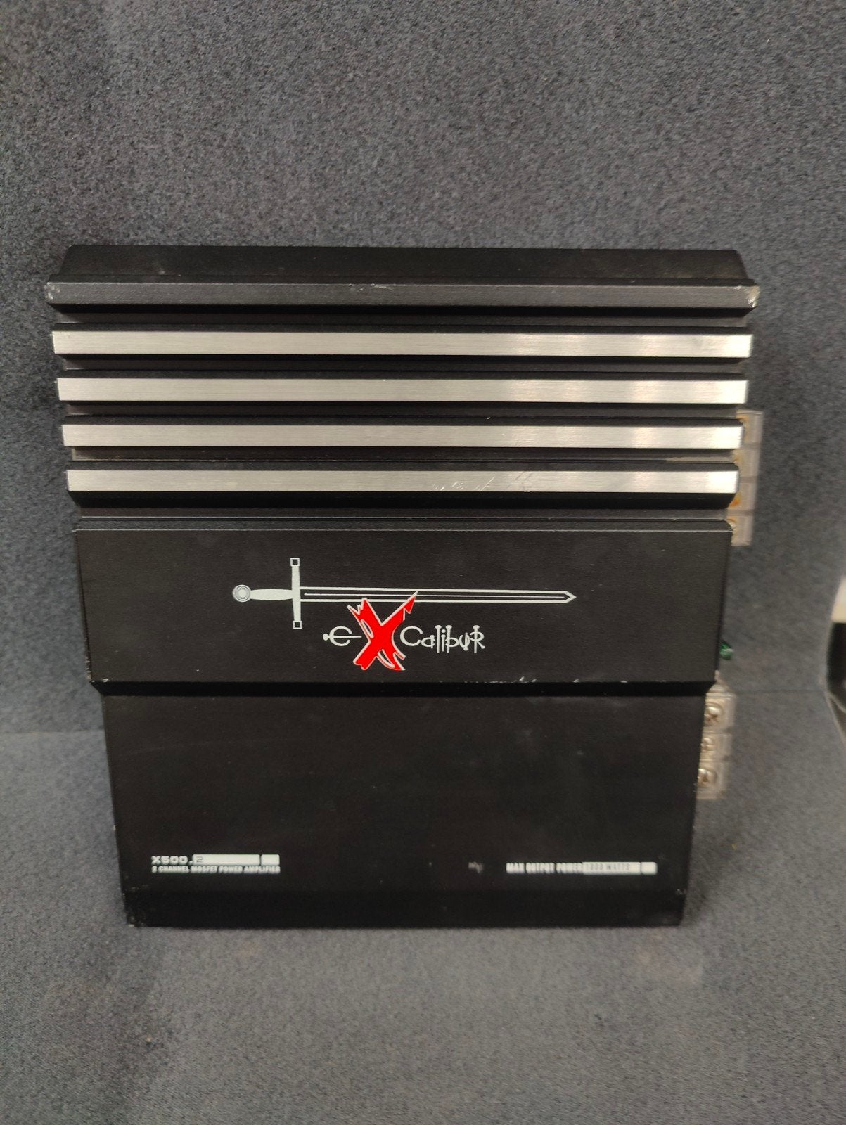 Excalibur X500.2 2-kanaals 1000 Watt Versterker, Gebruikt, Excalibur, Onbekend, Ophalen of Verzenden