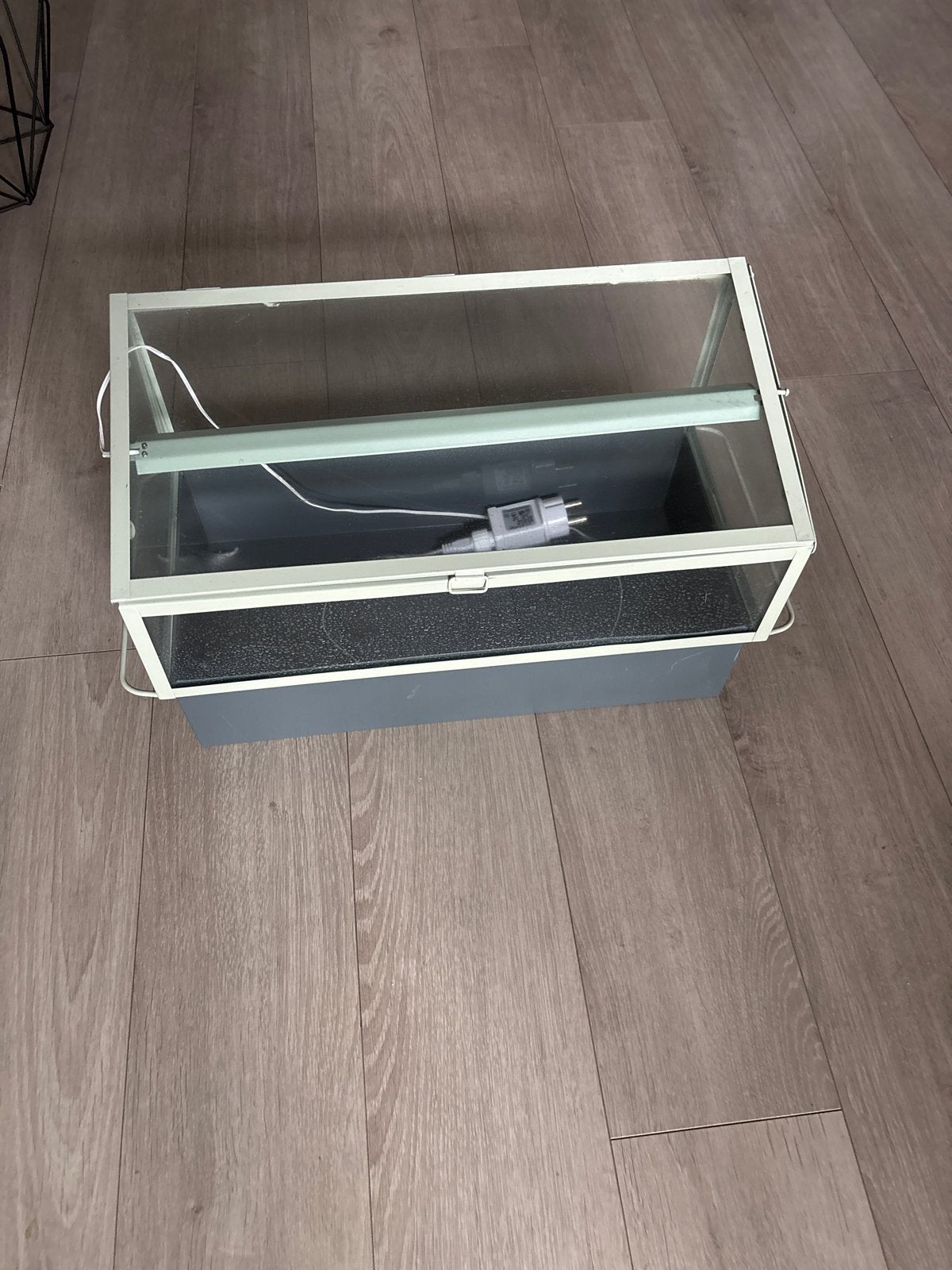 Kweekkasje met LED-groeilamp, Kweekkas, Ophalen of Verzenden, Zo goed als nieuw, Glas