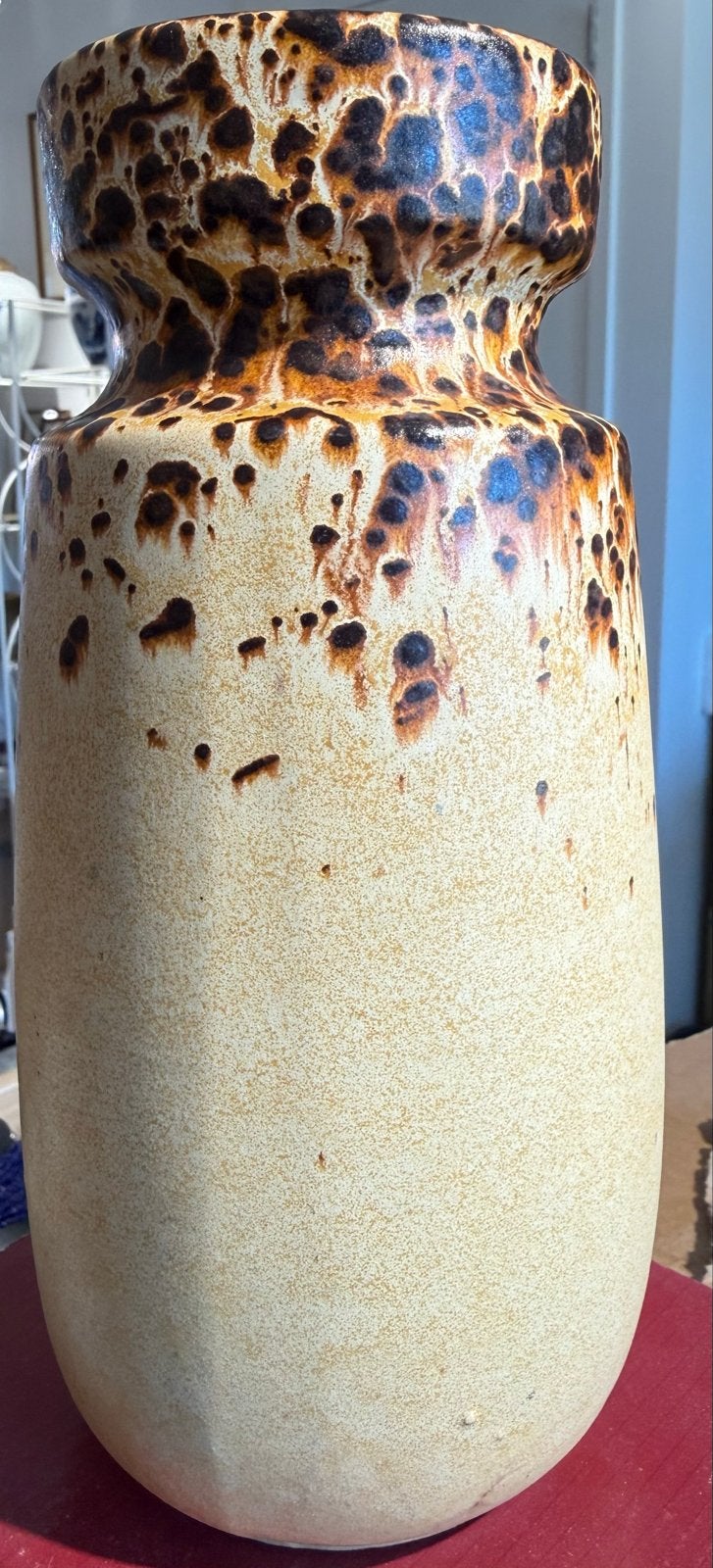 Vintage West Germany Fat Lava vaas - Uniek design, Ophalen of Verzenden