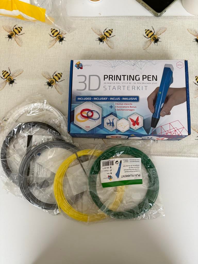 3D printing pen - starterkit + 5 extra kleuren, Computers en Software, 3D Printers, Ophalen of Verzenden, Gebruikt