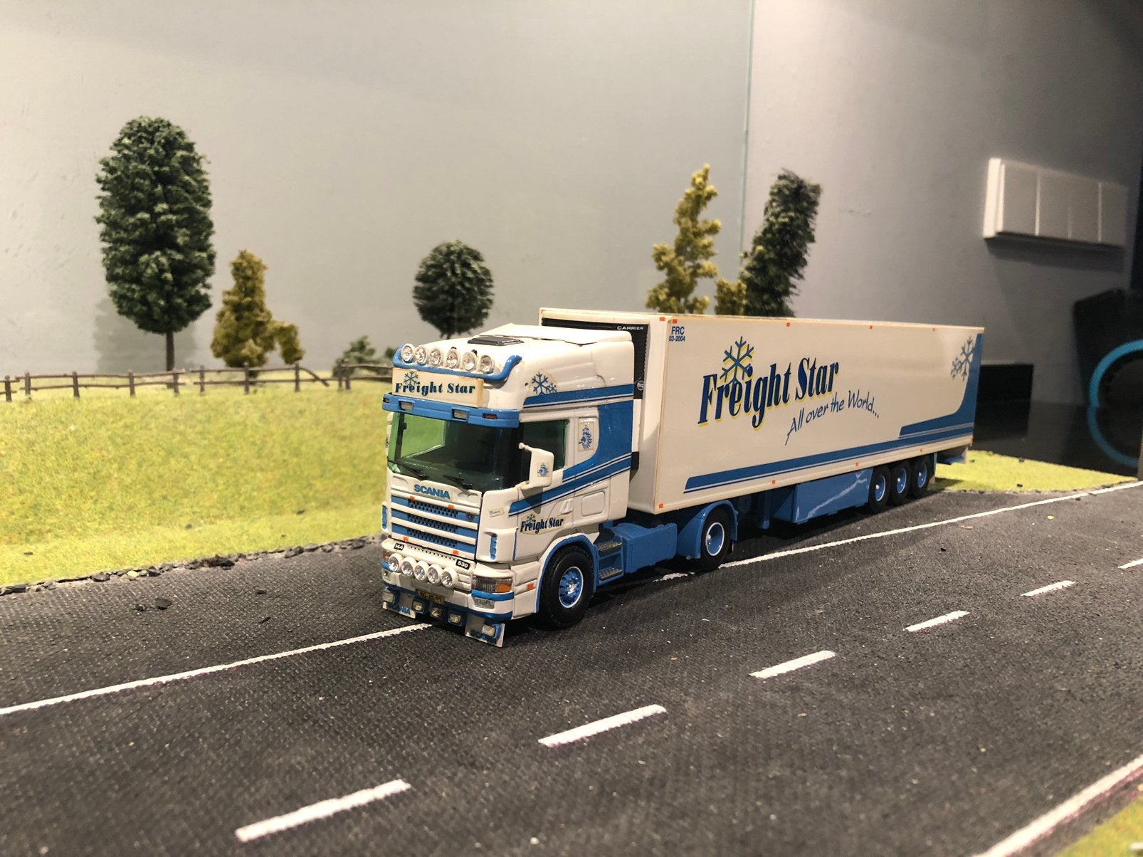 Scania 164 met koeloplegger van Freight Star, Ophalen of Verzenden, Zo goed als nieuw, Bus of Vrachtwagen, Tekno