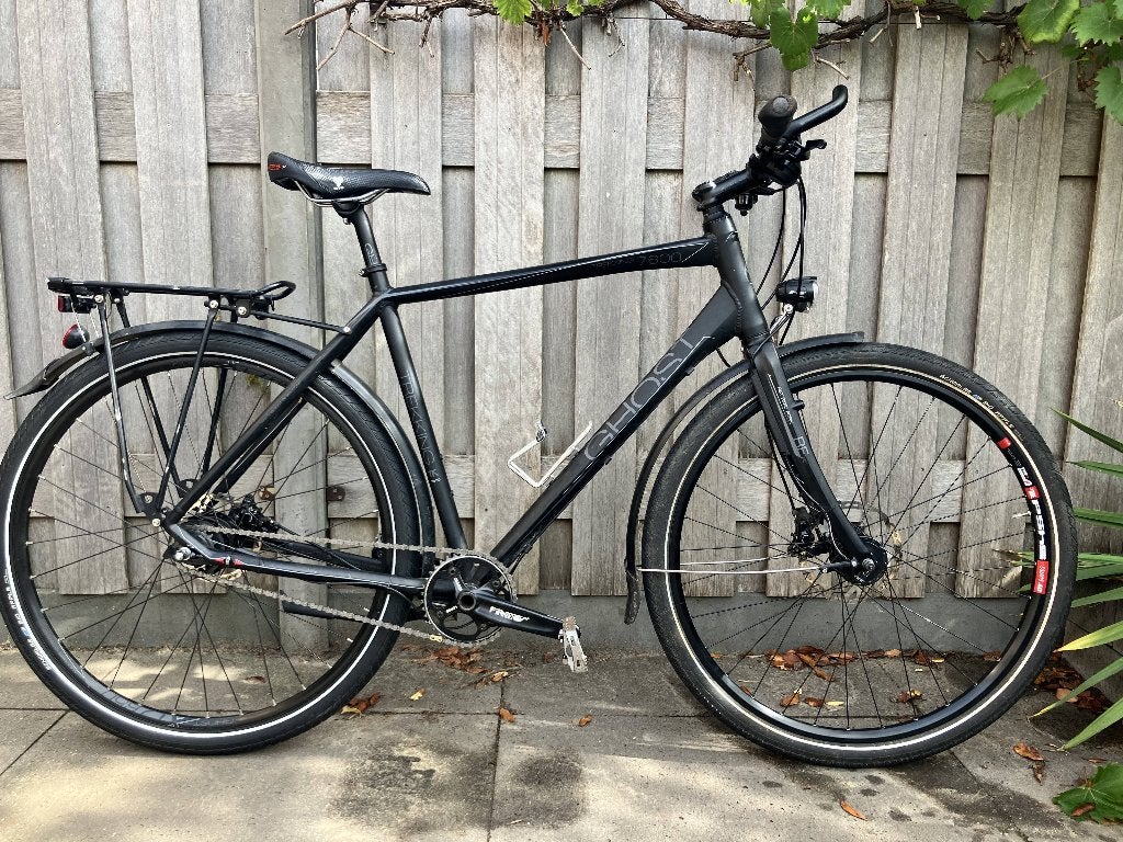 Ghost Trekking 7600 Alfine 11 – maat 57 cm trekking fiets, 28 inch, Gebruikt, 10 tot 15 versnellingen, 57 tot 61 cm
