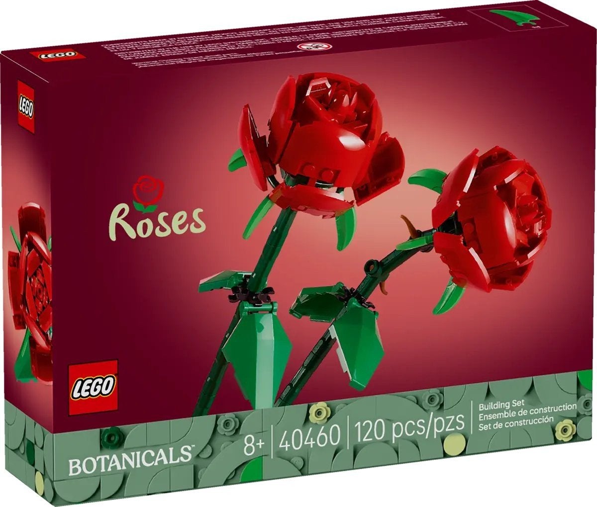 LEGO Botanicals 40460 Roses, Overige thema's, Lego, Ophalen of Verzenden, Zo goed als nieuw