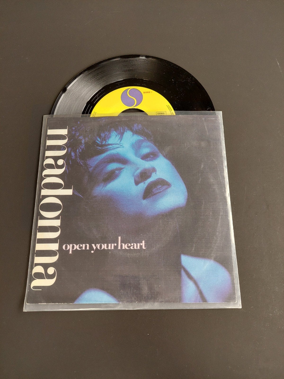 Madonna open your heart, Cd's en Dvd's, Ophalen of Verzenden, Gebruikt, 7 inch, Overige genres