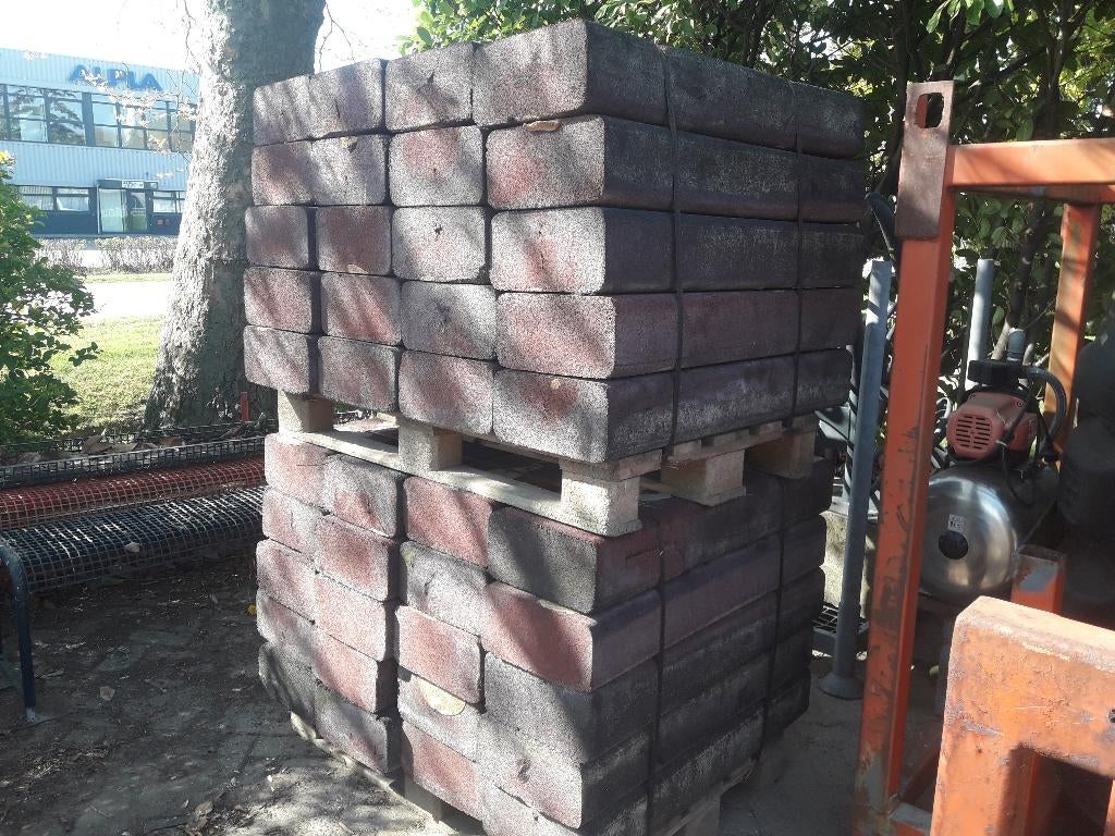 rubber blokken, Tuin en Terras, Tegels en Klinkers, Gebruikt, Overige typen, Rubber, Minder dan 5 m², Ophalen