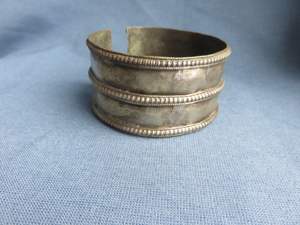 Armband met sierbanden - 20e eeuw, Ophalen of Verzenden, Zilver, Overige materialen